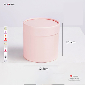 Custom Logo Premium Biodegradable Solid Paper Box Cylinder Gift Boxes for Flower Gift Packaging Round Paper Tube Design