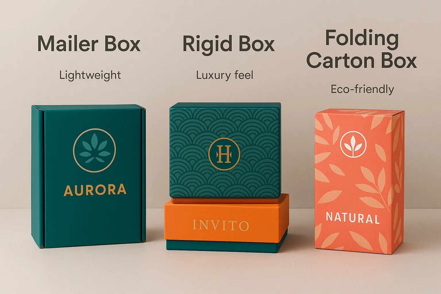 Comparing mailer, tuck, rigid, and corrugated box styles decision framework