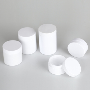 White Plastic Cosmetic Packaging Material Jar Face Cream Jar