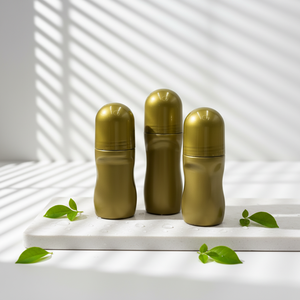 50 ml White and Brown Flat Spherical Essential Oil Bottles