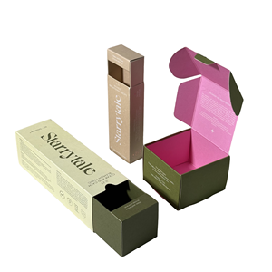 Custom Cosmetic Paper Box Folding Tuck End Box Skin Care Serum Cream Beauty Packaging