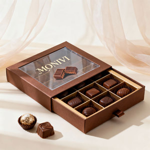 Custom Made 6 12 24 Grid Chocolate Gift Box Drawer Type