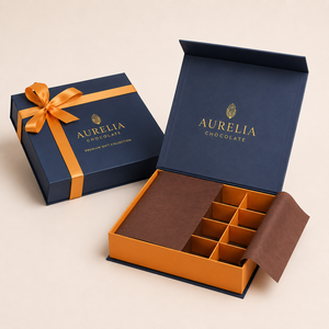 Custom Food-grade Gift Chocolate Bonbon Packaging Box